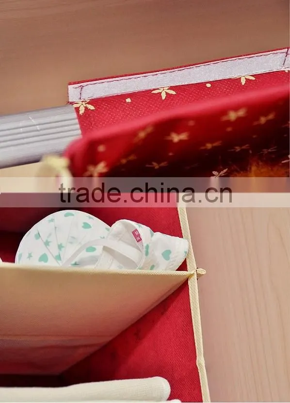 Household 6 shelf non woven folding hanging organizer