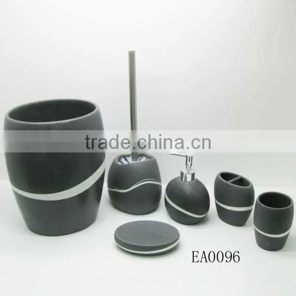 EA01212 hotel yellow resin bathroom accessories China supplier