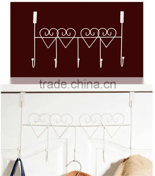 Multi-Function Love Metal Over The Door Hanging Hooks