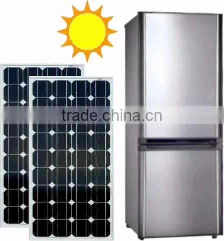 139L Integrated Solar Double-door Upright Refrigerator with built-in Lithium battery