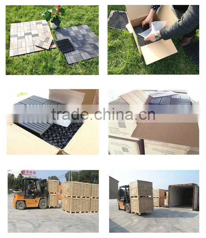 Easy Install Recycled 100% wpc floor diy tile