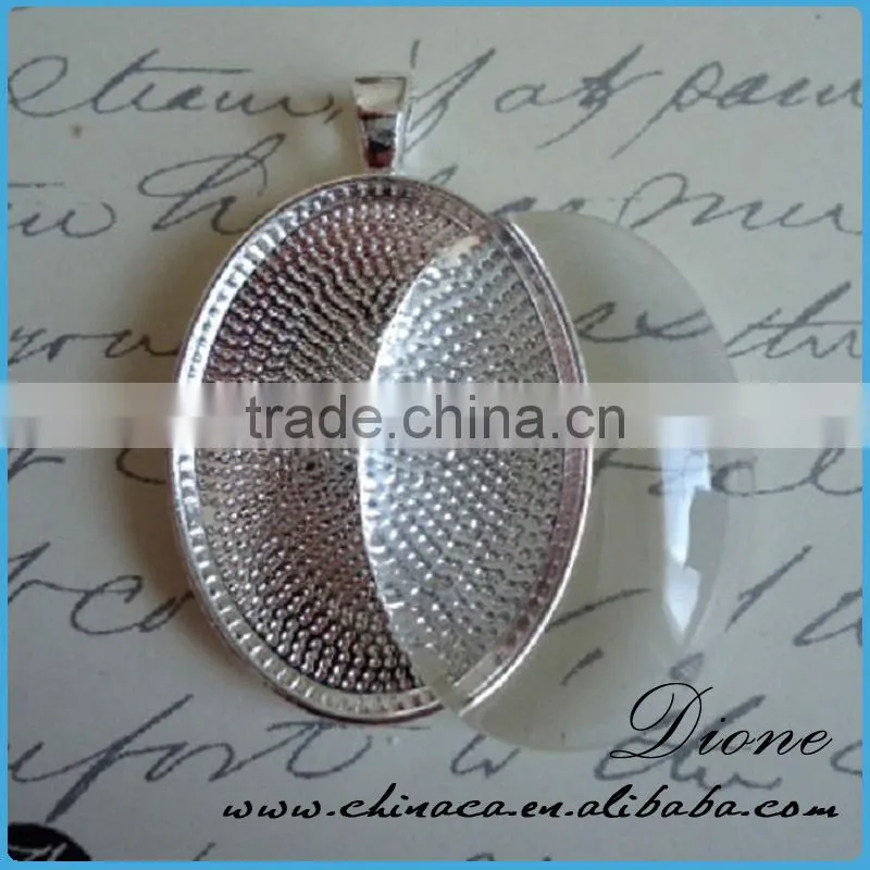 30*40mm Oval metal setting for oval glass cabochon