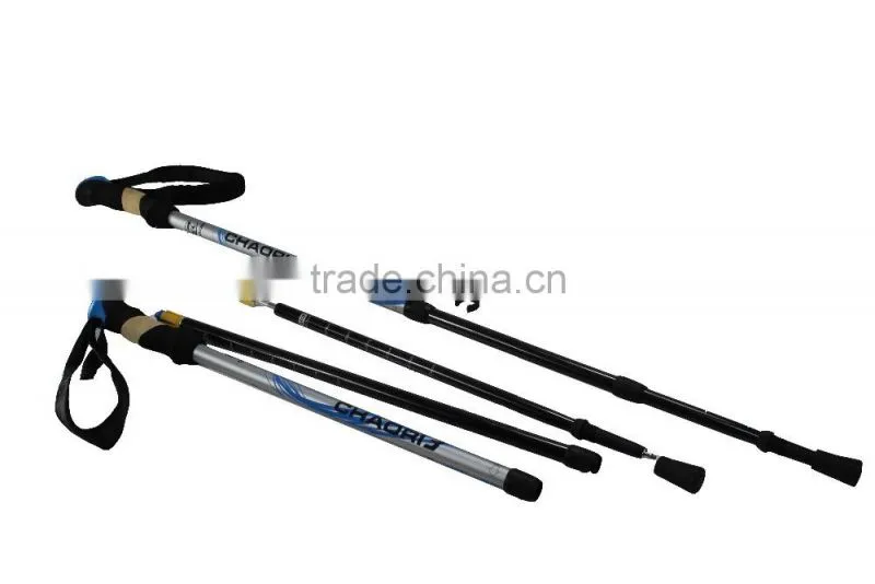 fiber carbon climbing sticks with 3 sections, internal lock, anti-shock SZ15347
