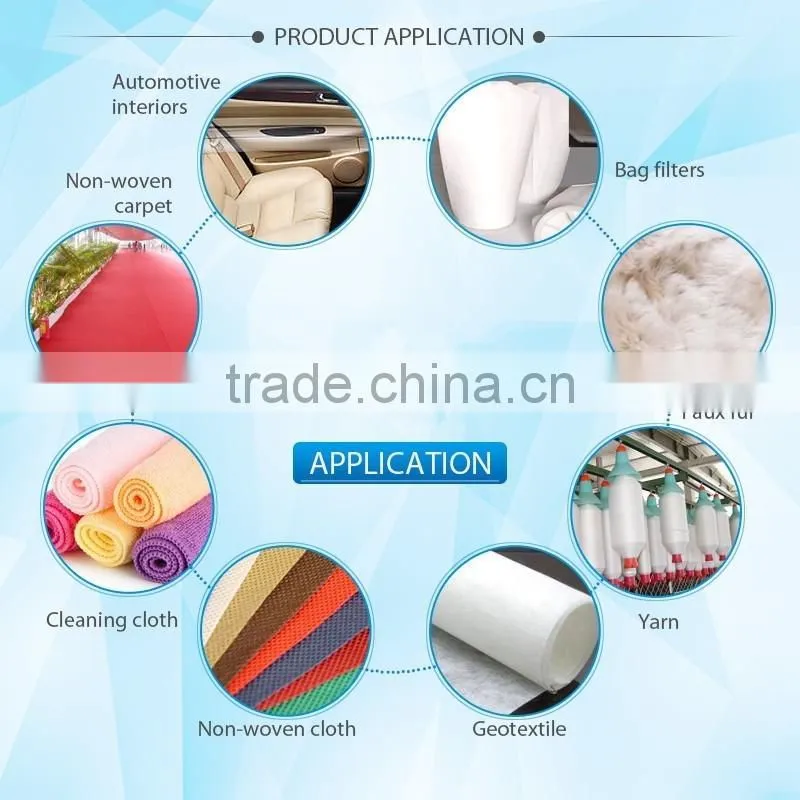 Recyled Polyester Staple Fiber non siliconized A grade 7D*51mm for Filling