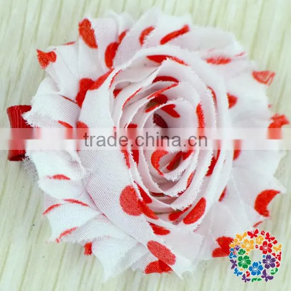 Wholesale Many Different Colors Shabby Chiffon Flower Decoration Girls Flower Hair Clips