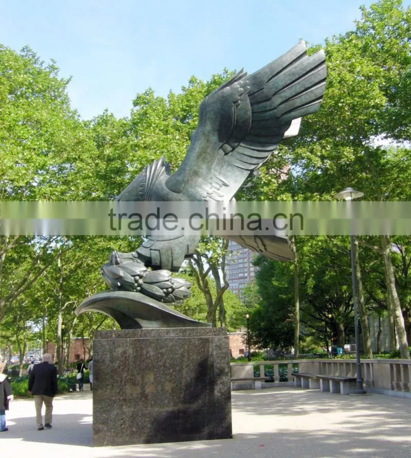 High Quality cast brass eagle sculpture