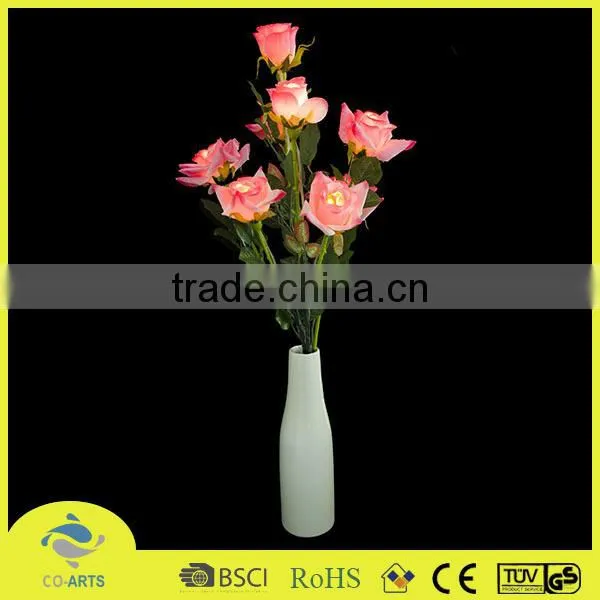 Beautiful led plastic rose wedding decoration lights
