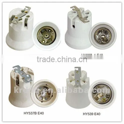 porcelain E40 lamp socket fitting