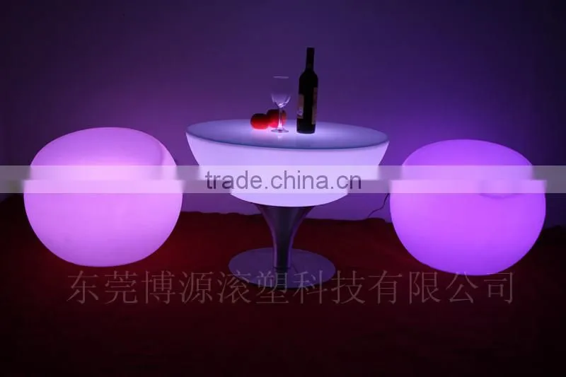 Color changing wholesale plastic home furniture coffee dest led table