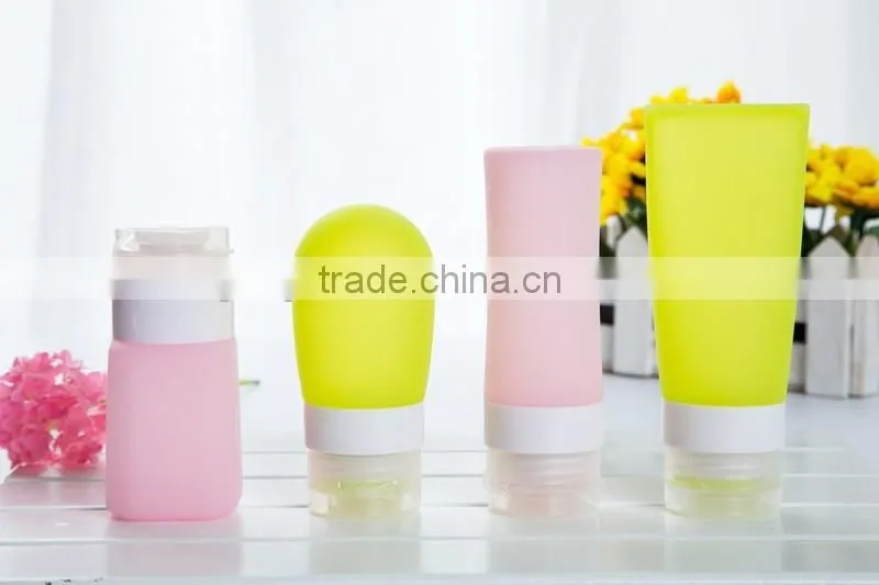 Silicone travel bottle Silicone cosmetic bottle BPA free bottle