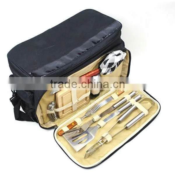 BQ-0017 / 4 pcs rose wood handle BBQ tools / bbq parts