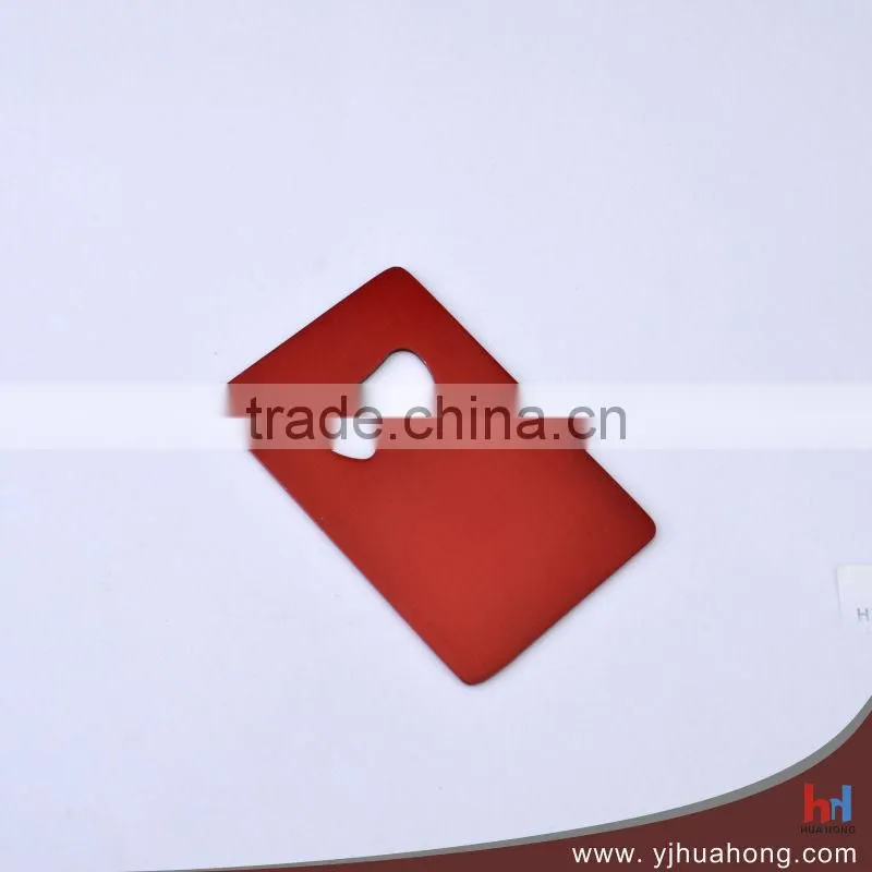 Stainless steel beer bottle openers with epoxy sticker HBO-09