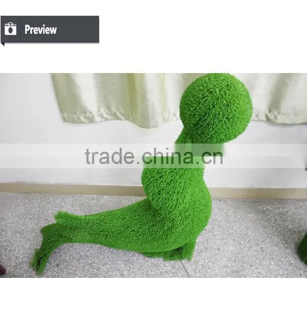 Milan grass shape ornamental topiary boxwood animal for showroom decoration