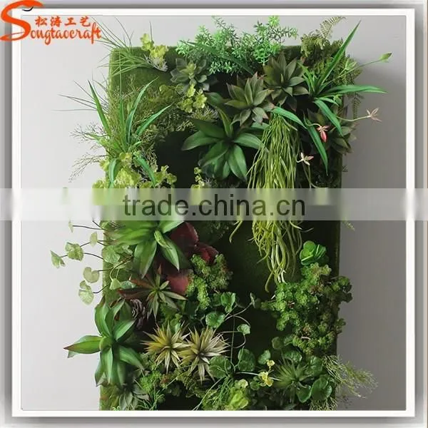 wholesale fake vertical garden green grass plant wall decor for indoor