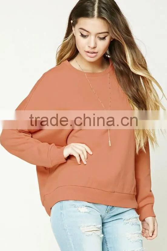 Custom Crewneck Sweatshirt Oversized Sublimation Spring Pullover Sweatshirt Without Hood For Young Ladies College