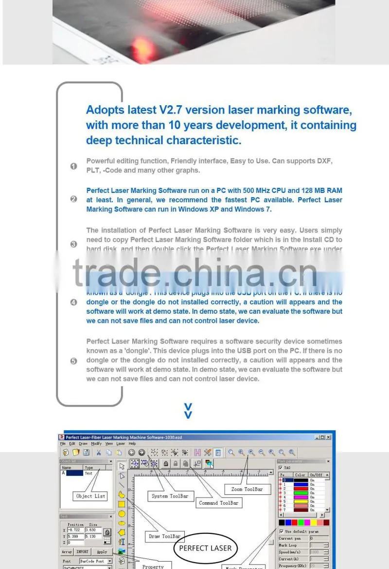 date code marking laser machinery fiber laser marker for sale