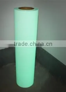 50cmx25m PU Based Green Light Glow In The Dark Heat Transfer Vinyl For Colothing