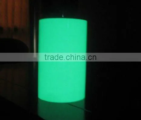 Night glow screen print photo luminescent film