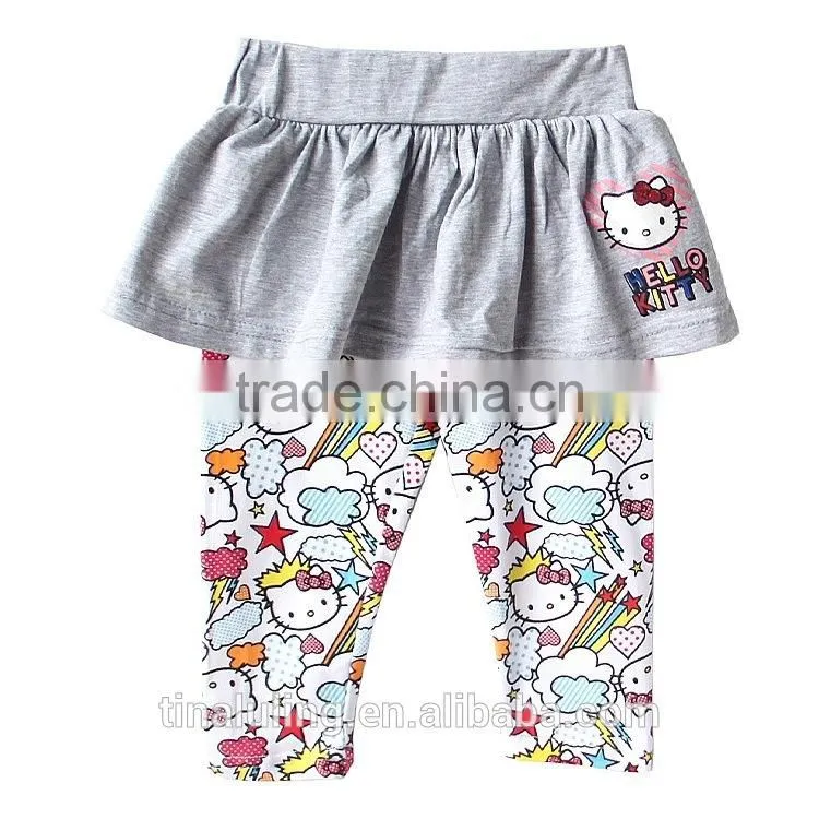 fashion baby girls kitty legging-skirts children leggings and tights