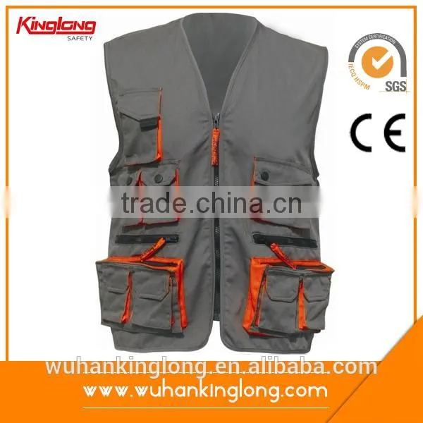 motorcycle reflective fluorescent safety vest blue