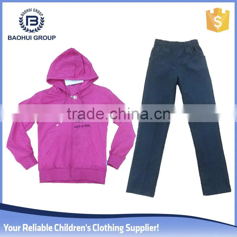 2015 girl winter lot wholesale cotton new clothes set stock kid garment