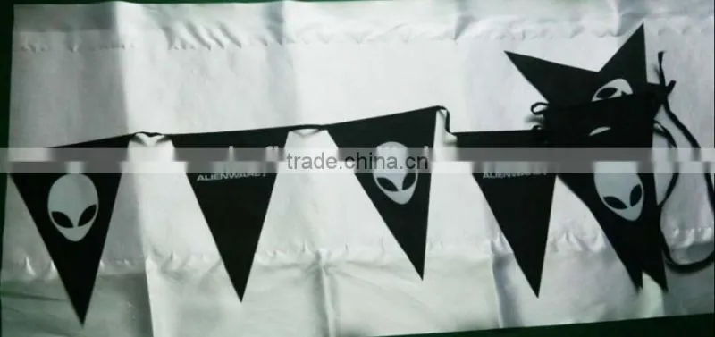 printed pvc string flag