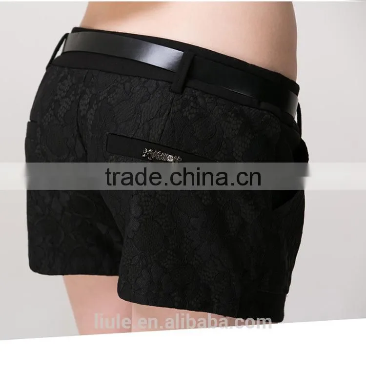 Fashionable cheap casual elastic waist new fashion short pants