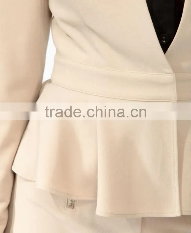 Textured Peplum Jacket
