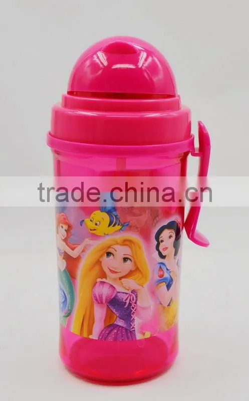 350ml kids sipper bottle/cartoon school portable water bottle/promotional gifts
