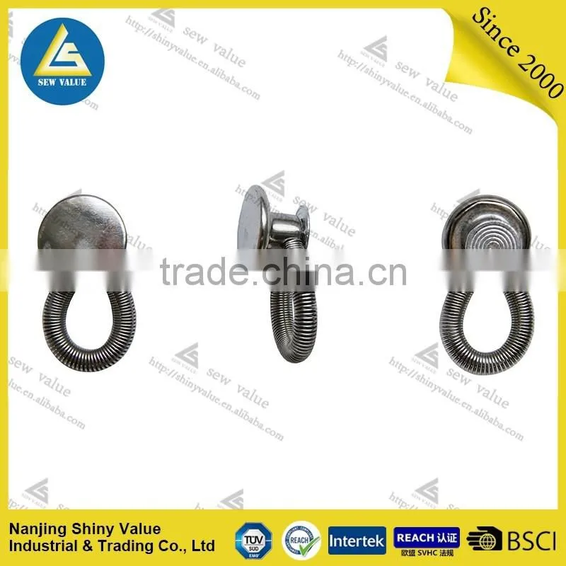 Designed for overweight metal button collar extenders with spring