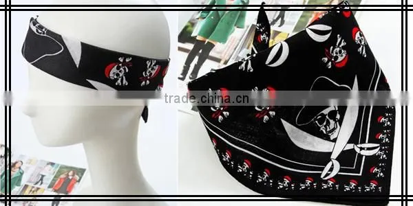 The Pirates Skull Printing Design Handkerchief For Cotton Handkerchief