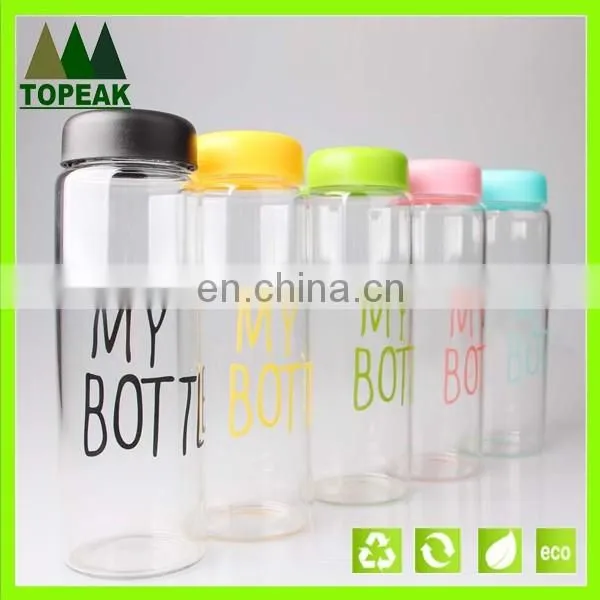 New products 2016 fashion BPA free Plastic water bottle Tritan drinking bottle