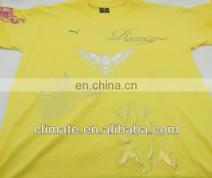 T-shirts with laser beam cutting