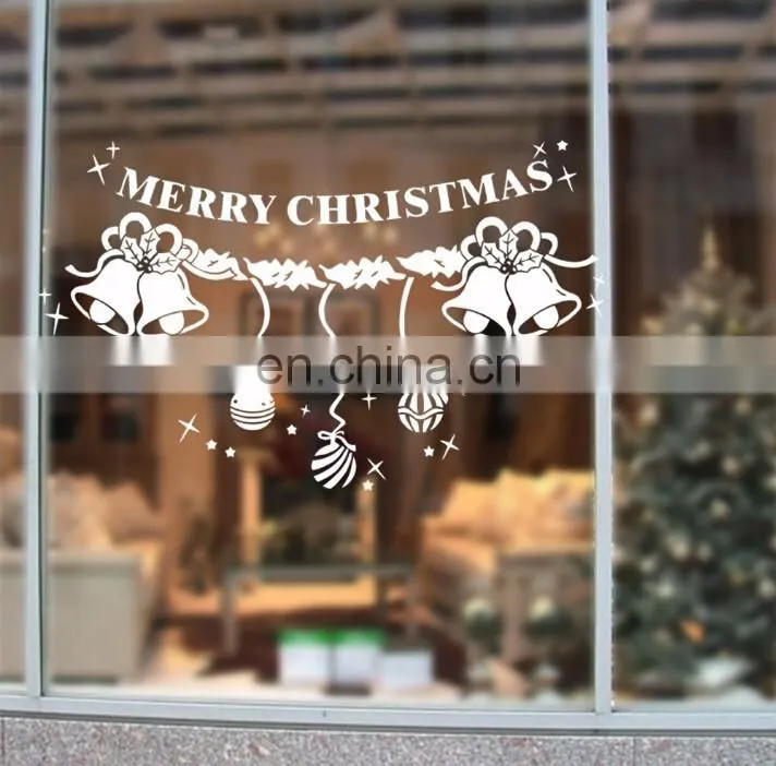 Merry Christmas Double Bell Window/Wall Sticker Christmas Decoration