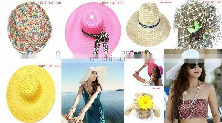 Custom Cheap Summer Straw sunhat for girls wholesale