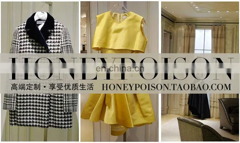 2014 best selling houndstooth velour woollen coat