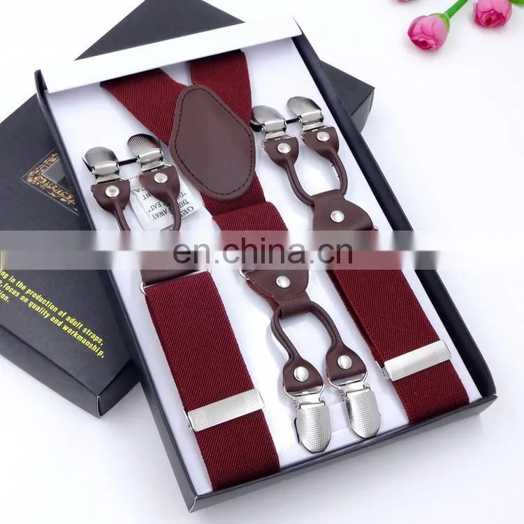 2017 yiwu hot sale fashion custom men's suspenders