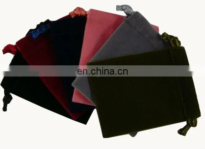 cheap jewellery gift package velvet drawstring bags