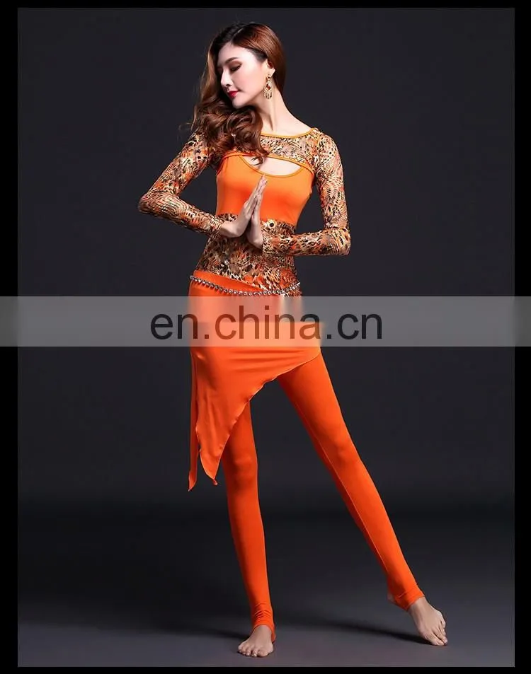 T-5107 Fashion modern style Hong kong women belly dance cloth set