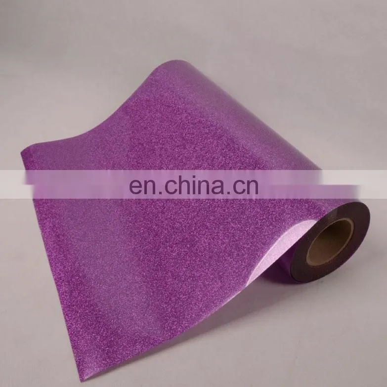 Glitter heat transfer vinyl for clothing