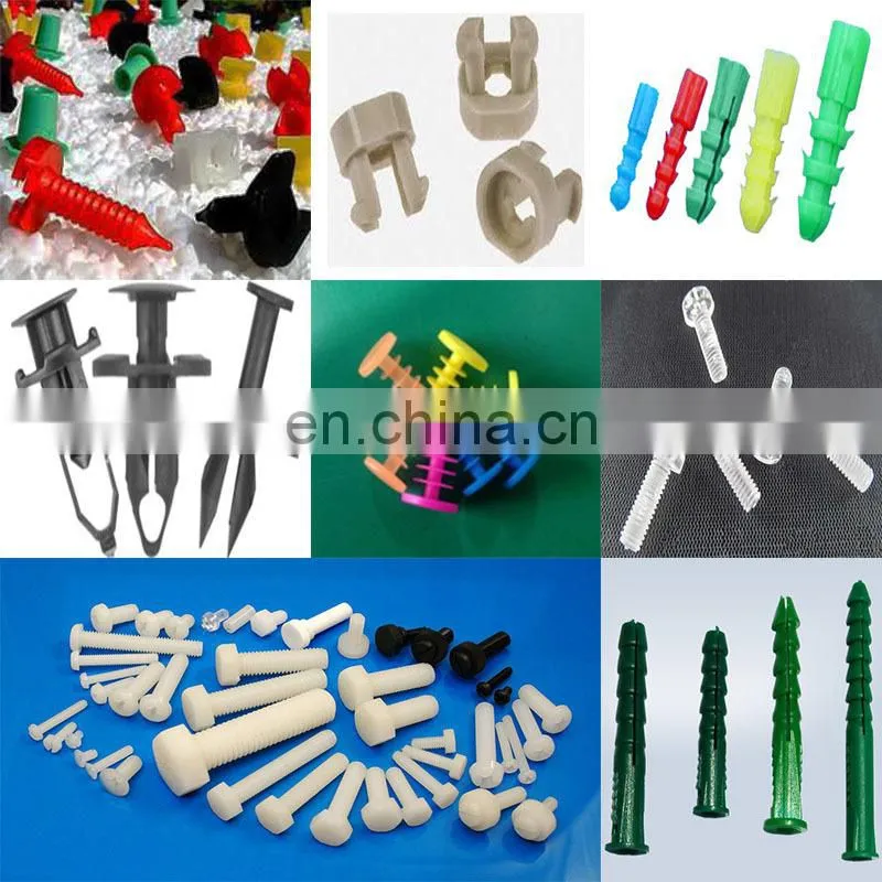 China made different types of high accuracy nylon plastic screw with low price