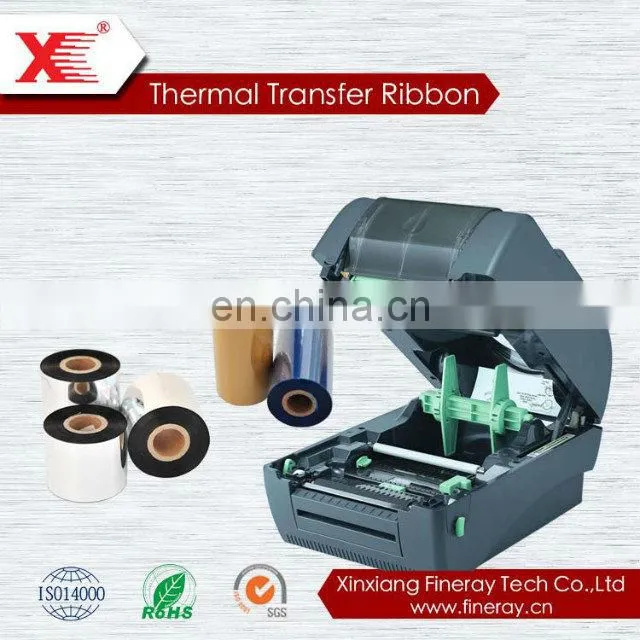 YD-183 Normal Premium White Wax Resin Barcode labeling TTR printer Thermal Transfer Printing Ribbon