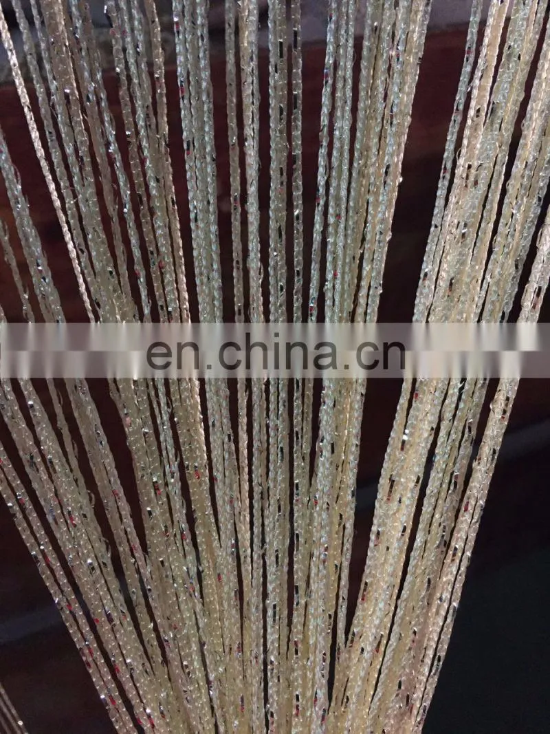 China factory glitter string door curtain with lurex cream