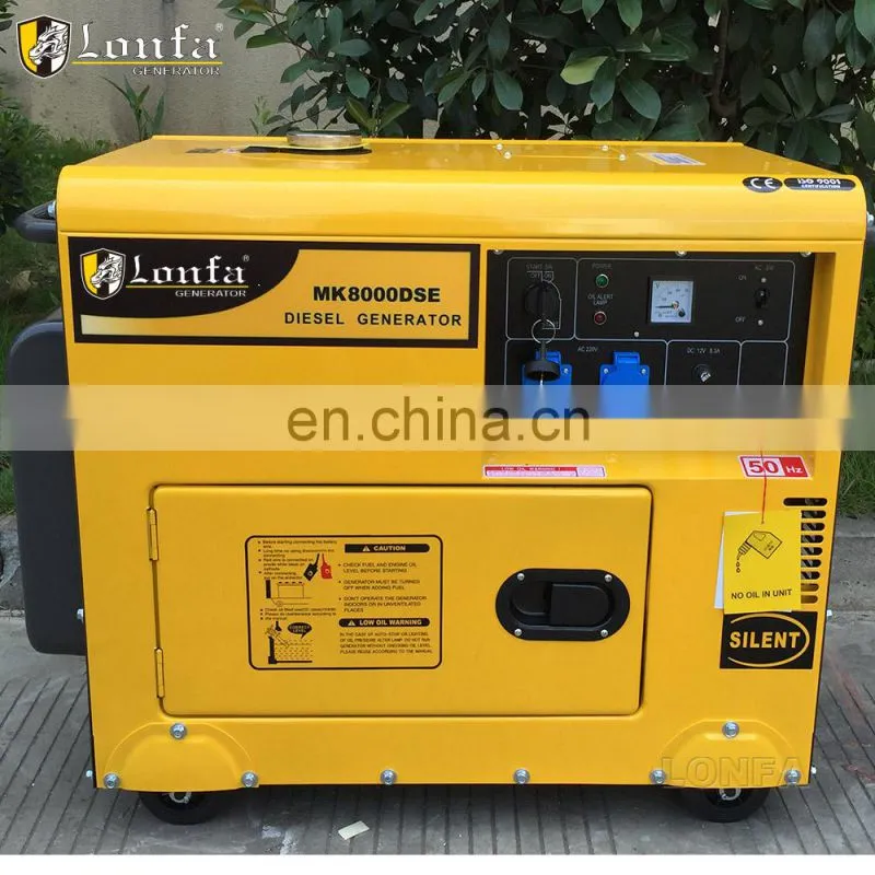3KW 5KW 6.5KW 7.5KW 220V/380V Single Phase Three Phase Air-Cooled Portable Kipor Sound Proof Diesel Generator