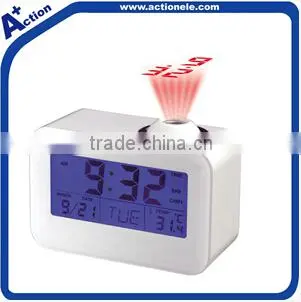 projection desktop clock with talking