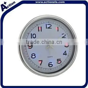 Round Shape Sweep Movement Wall Plastic Clock