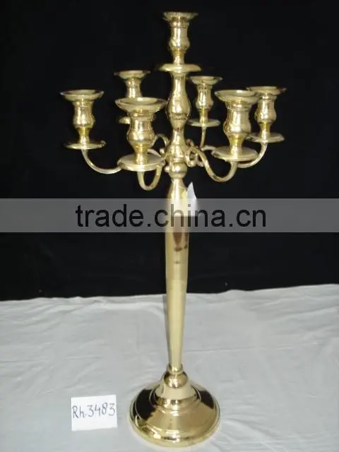 Nickel Plated Wedding Candelabra For Wedding Decor