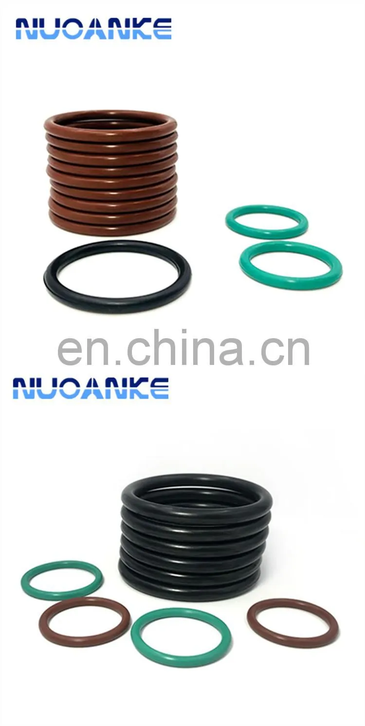 Hot Selling Cheap Price 70/80/90 Shore A Rubber Silicone O-Ring Manufacture FPM FKM Black/Green/Brown 1cm Rubber O Ring