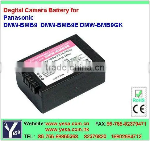 Digital Camera Batteries apply to Panasonic Lumix DMC-FZ100 DMW-BMB9