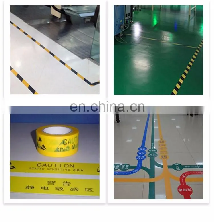 Multi Colors Safety Warning Strip Floor Marking PVC Tape